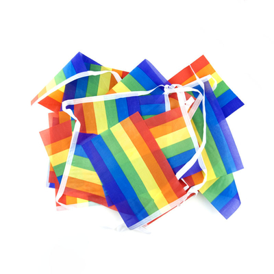 Vlag 100 van de driehoeks Vierkante Rechthoek LGBT Polyestermateriaal voor Openlucht