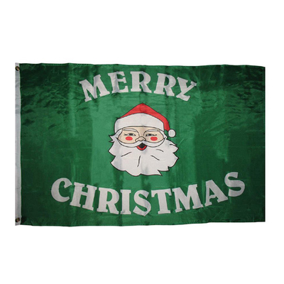 YAOYANG volledige van de de Polyestervlag van de Kleurendouane Vrolijke Kerstmisvlag 3x5