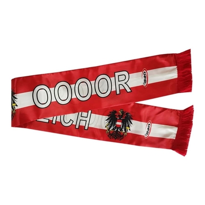 De Sjaal van de de Sjaals100d Polyester van het douanevoetbal met Gedrukt Patroon