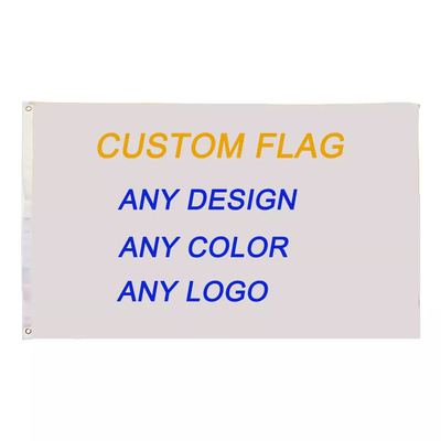 Digitaal printen Aangepaste polyester vlag dubbelzijdig 100% polyester landvlagbanner