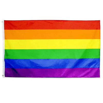 Aangepaste digitale gedrukte LGBT-vlag Polyester 3 * 5ft Gay Rainbow Flag