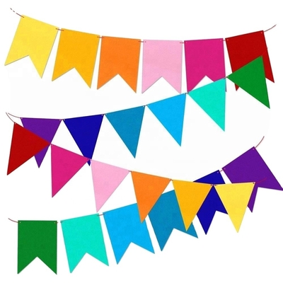 De Polyesterdouane Mini Triangle String Flags van douanevlaggen 68D/100D