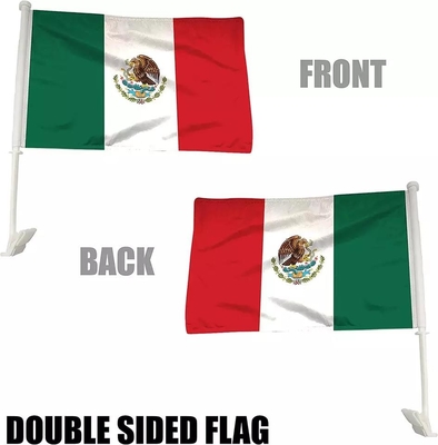 Van de Vlag het Scherm Gedrukte Mexico van de douaneauto de Autovlag met Plastic Pool