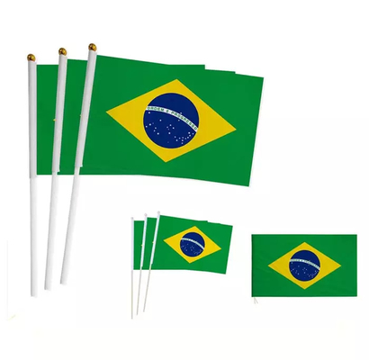 Draagbare Hand - gehouden Vlaggen 14x21cm Alle Vlaggen van de de Douanehand van Landen