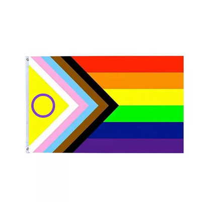 3x5Ft de Regenboog LGBT markeert Digitale de Vooruitgangsvlag van Drukbandeira LGBT