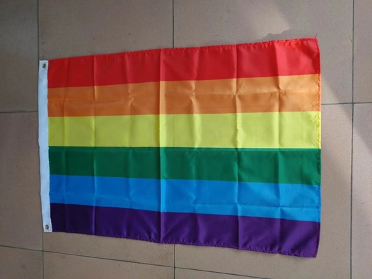 3x5Ft de Regenboog LGBT markeert Digitale de Vooruitgangsvlag van Drukbandeira LGBT