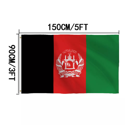 CMYK-van de de Vlaggen100% Polyester van de Kleurendouane 3X5 Voet de Vlag van het Land van Albanië