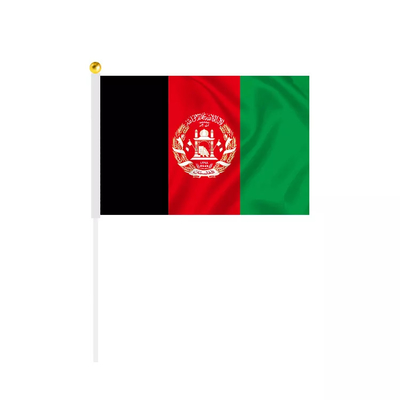 Witte Pool personaliseerde Hand - de gehouden Internationale Vlag van Afghanistan van de Vlaggen100d Polyester