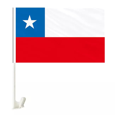De tweezijdige van de de Vlagdouane van de Staat van Chili van de de Polyesterauto Vlaggen van Windown