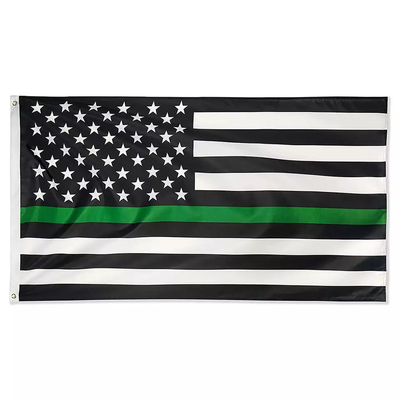 De digitale Amerikaanse Vlag 3x5 Voet van de Drukpolyester verdunt Blauw Geel Rood Groen Gray Line Flags