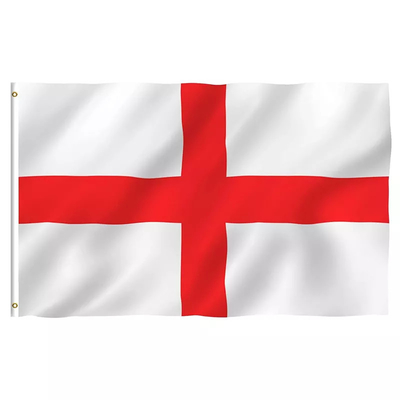 3x5ft Engeland Bunting van de de Kleurenpolyester van Vlaggenpantone de Nationale Vlag van Engeland