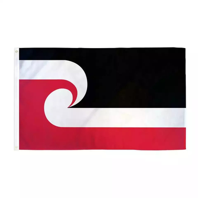 Maori Polyester World Flags Custom 3x5ft Vlaggenzijde/Digitale/Sublimatiedruk