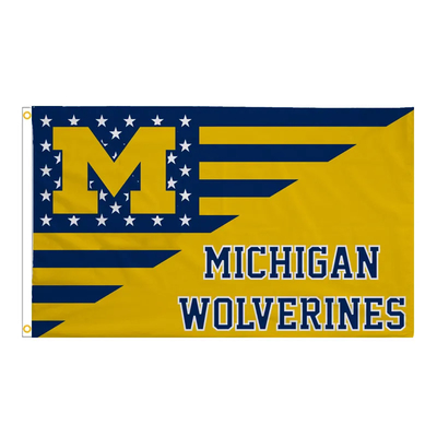 Hoog - kwaliteit 3x5ft CAA-Universiteit van Wolverines van Michigan Vlaggen